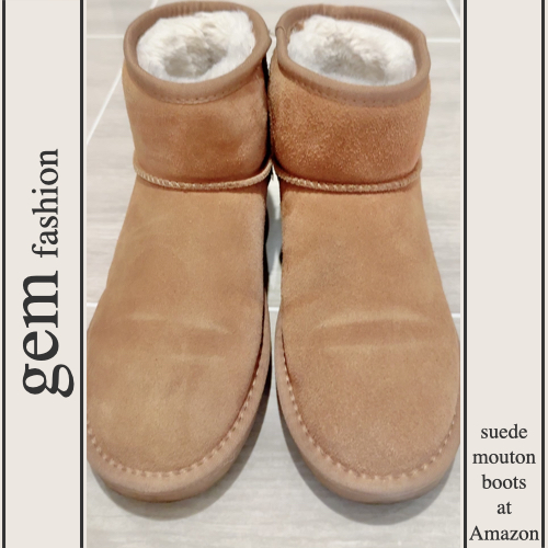 thumbnail mouton suede boots